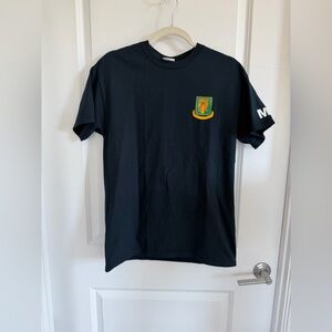 Gildan Black Tee with Colorful Crest